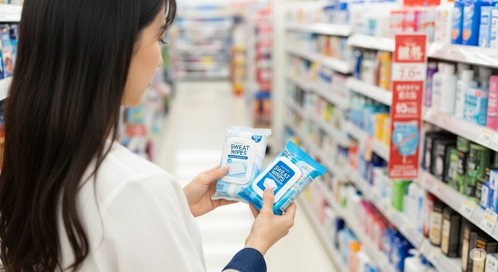 汗拭きシートが茶色くなる謎解明！原因と対策、肌に優しいケアとは？
