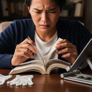 手汗で読書に集中できない！本を汚さない5つの対策と便利グッズ